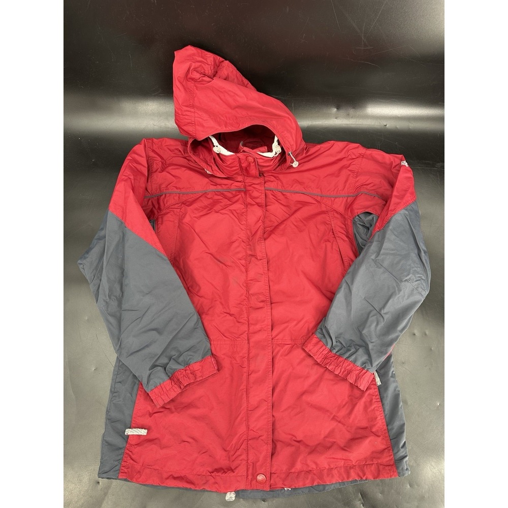 Columbia Sportswear Anorak Ski Jacket Women's L Red Black Hooded Vintage 90s